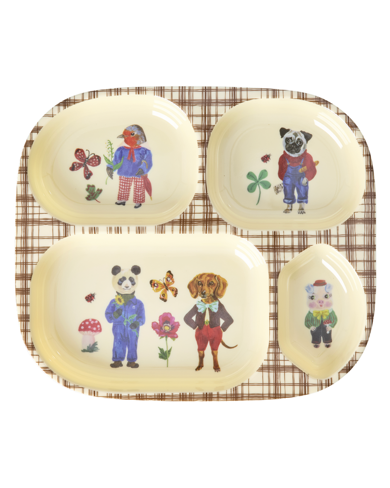 Baby Dinner Set - Brown - Giftbox