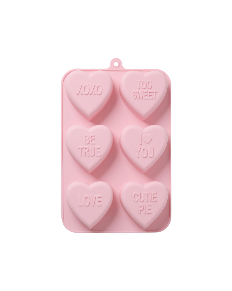 Heart Silicone Baking Mold - Soft Pink