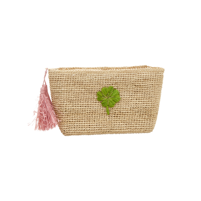 Mellem Raffia Clutch - Natur