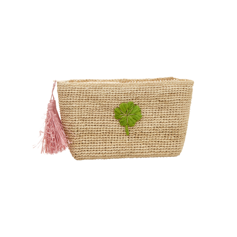 Mellem Raffia Clutch - Natur