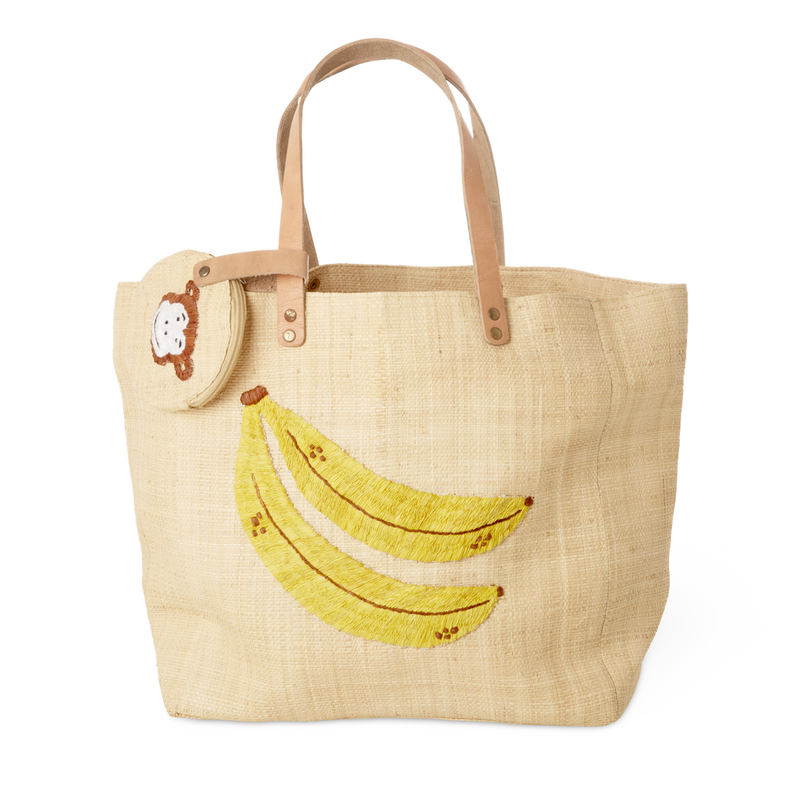 Raffia Tasche - Natürlich - Banana Design