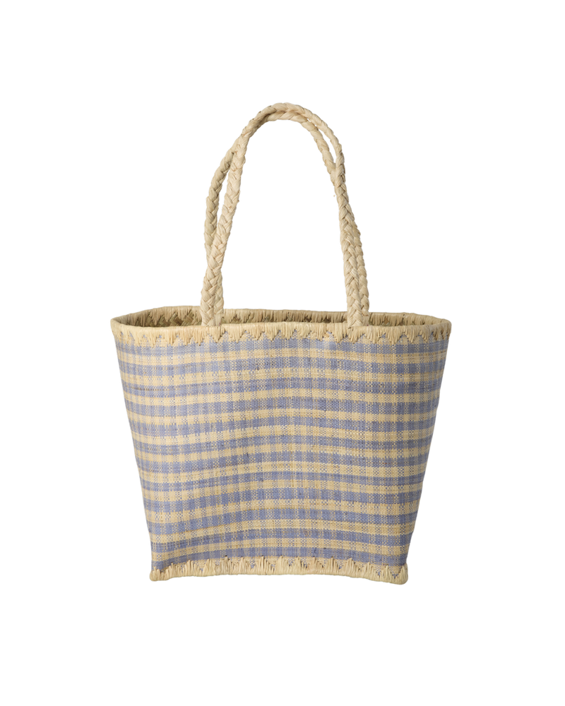 Small Raffia Bag - Blue