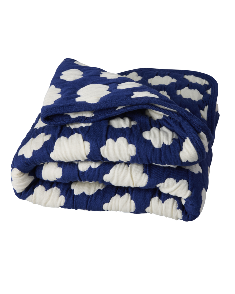 Small Cotton Quilt - Blue