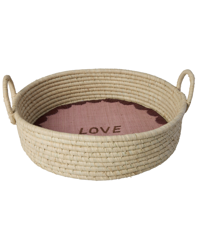 Round Raffia Breadbasket - Nature