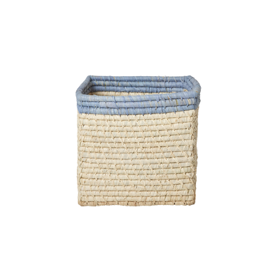 Small Square Raffia Storage Basket