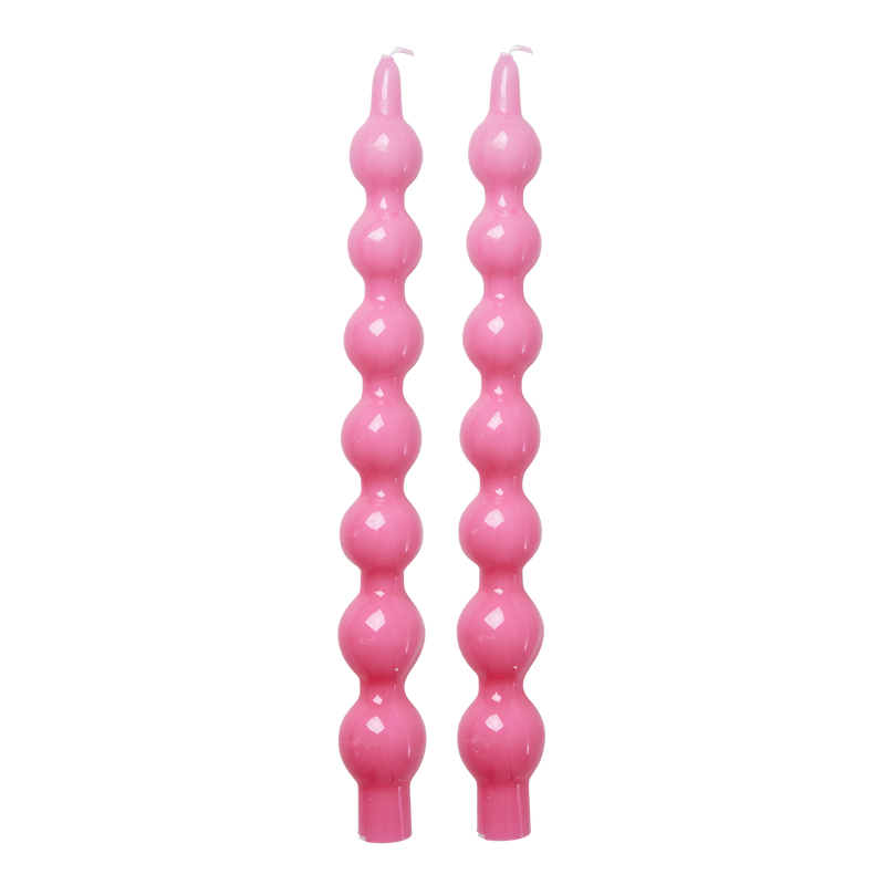 Bougies - Rose - Pack de 2