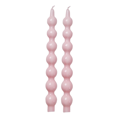 Bougies - Rose clair - Pack de 2