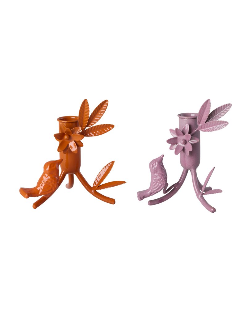 Bird Metal Candle Holder - Assorted