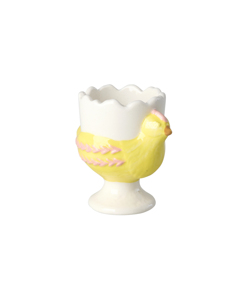Hen Ceramic Egg Cup - Yellow