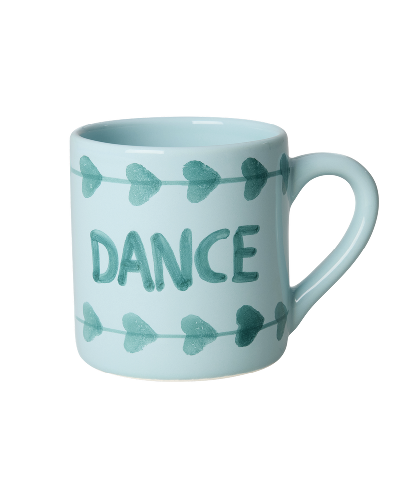 Ceramic Mug - Soft Green - Hand-painted DANCE