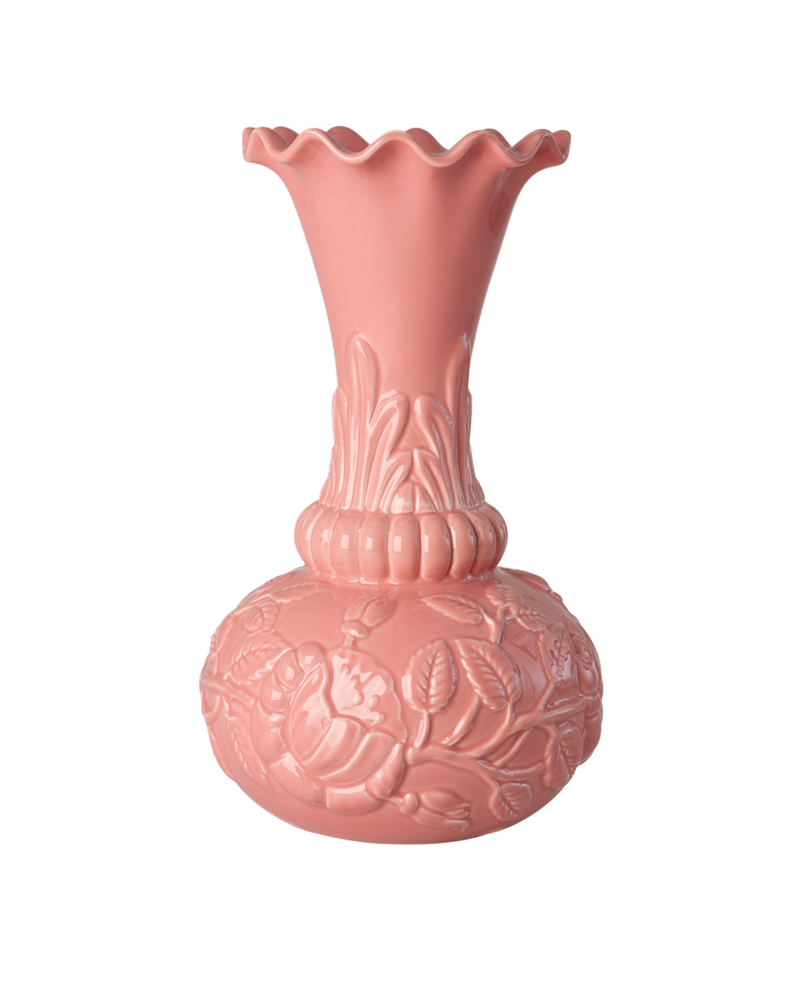 Large Ceramic Vase - Coral