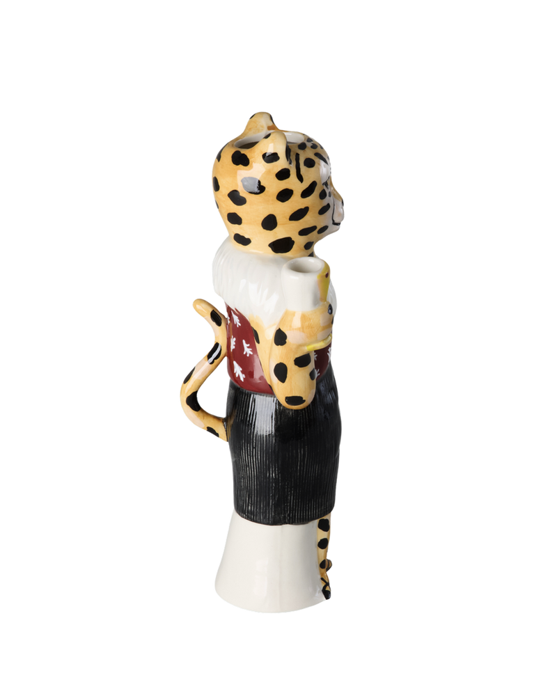 Leopard Ceramic Vase - Yellow - Nathalie Lété