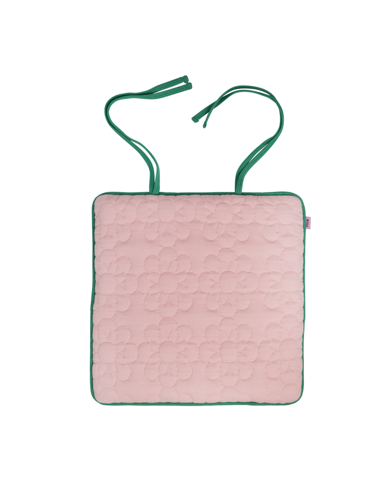 Cotton Chair Cushion - Rose