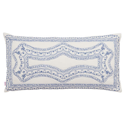 Grand Rectangulaire Coton Coussin - Blanc