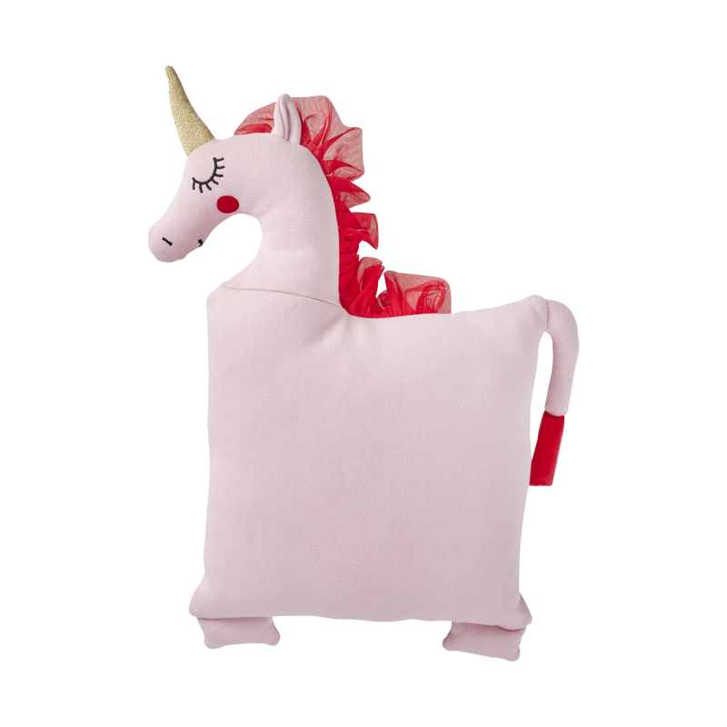 Licorne Coton Coussin - Rose