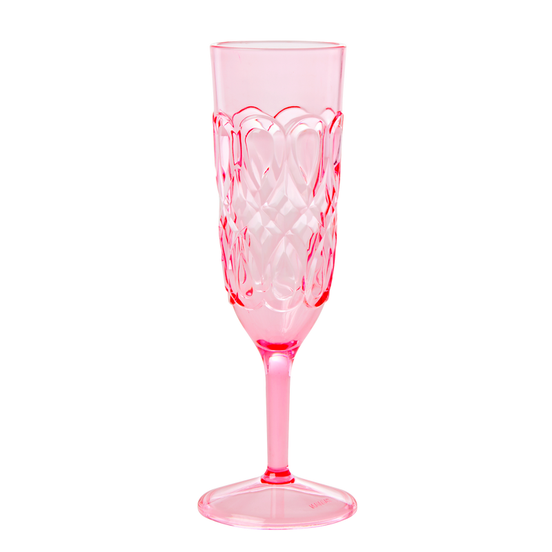 Akryl Champagneglas - Pink