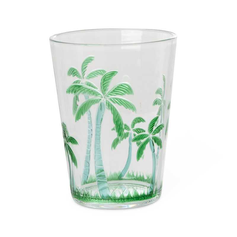 Acrilico Bicchiere - Bianco - Palm Tree Design