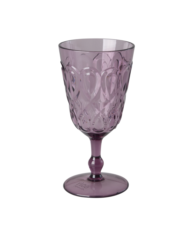 Acrylic Wine Glass - Soft Plum