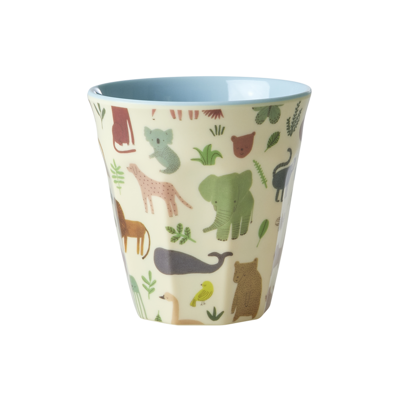 Piccolo Tazza per Bambini - Blu tenue - Sweet Jungle Print