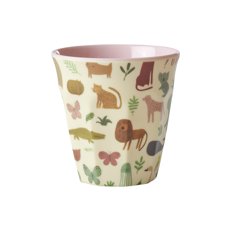 Pequeño Vaso para Niños - Rosa suave - Sweet Jungle Print