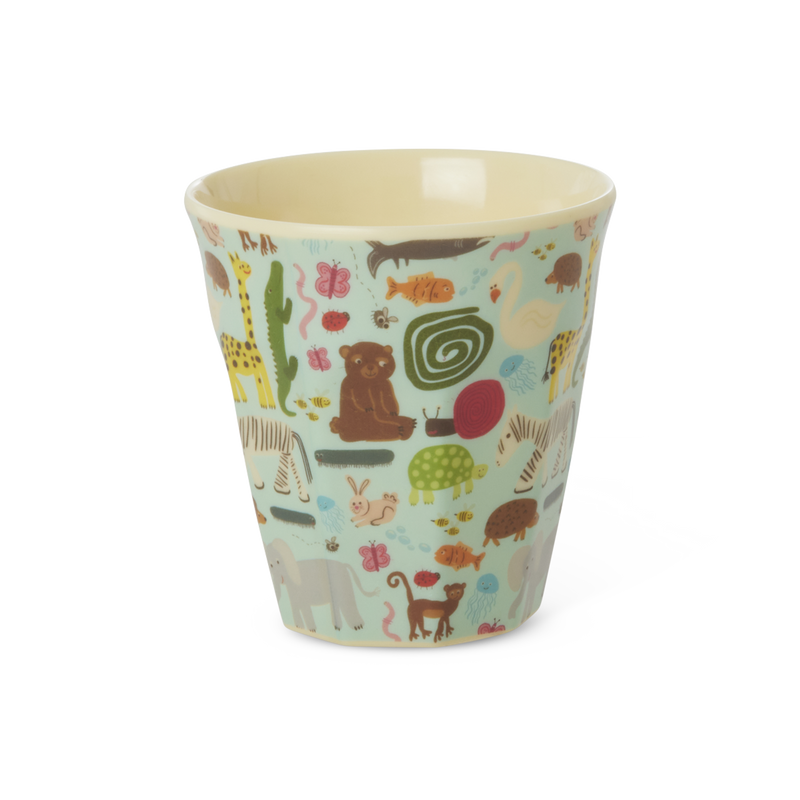 Piccolo Tazza per Bambini - Menta - Wildlife Print