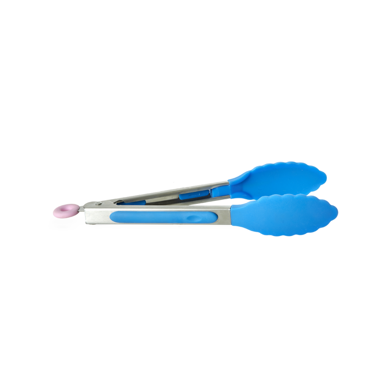 Piccolo Silicone Pinza per alimenti - Blu