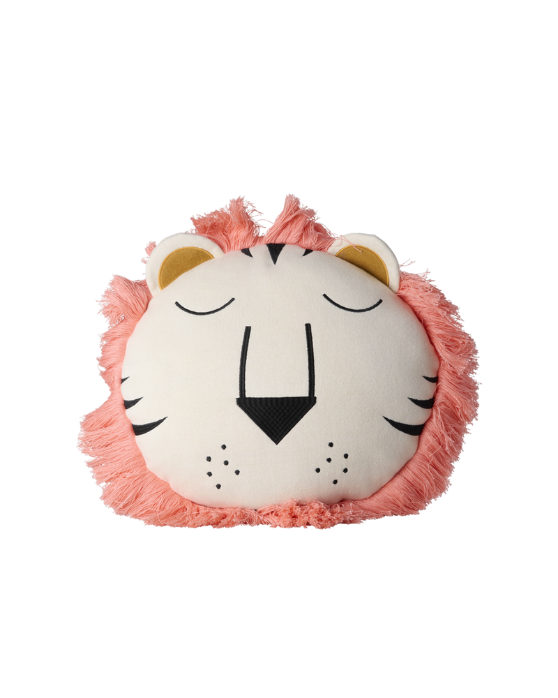 Round Cotton Cushion - Pink