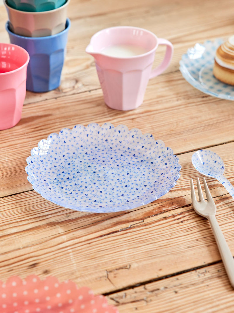 Small Acrylic Cake Plate - Blue