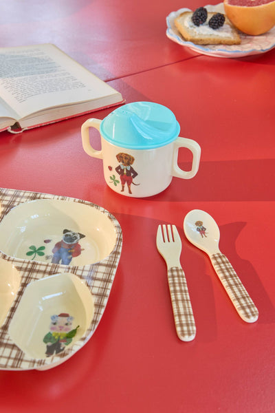 Baby Dinner Set - Brown - Giftbox