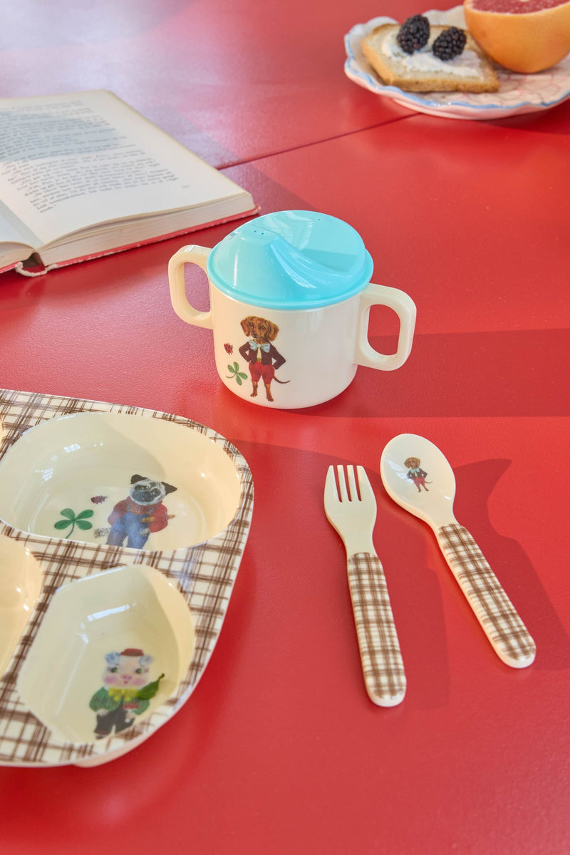 Baby Dinner Set - Brown - Giftbox