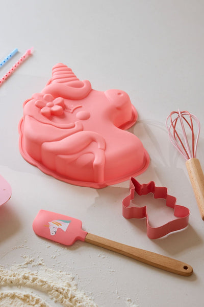 Silicone Baking Mold - Coral - Unicorn Love Theme - Set of 4