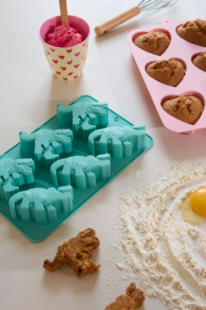 Dino Silicone Baking Mold - Mint
