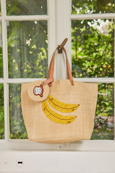 Raffia Tasche - Natürlich - Banana Design