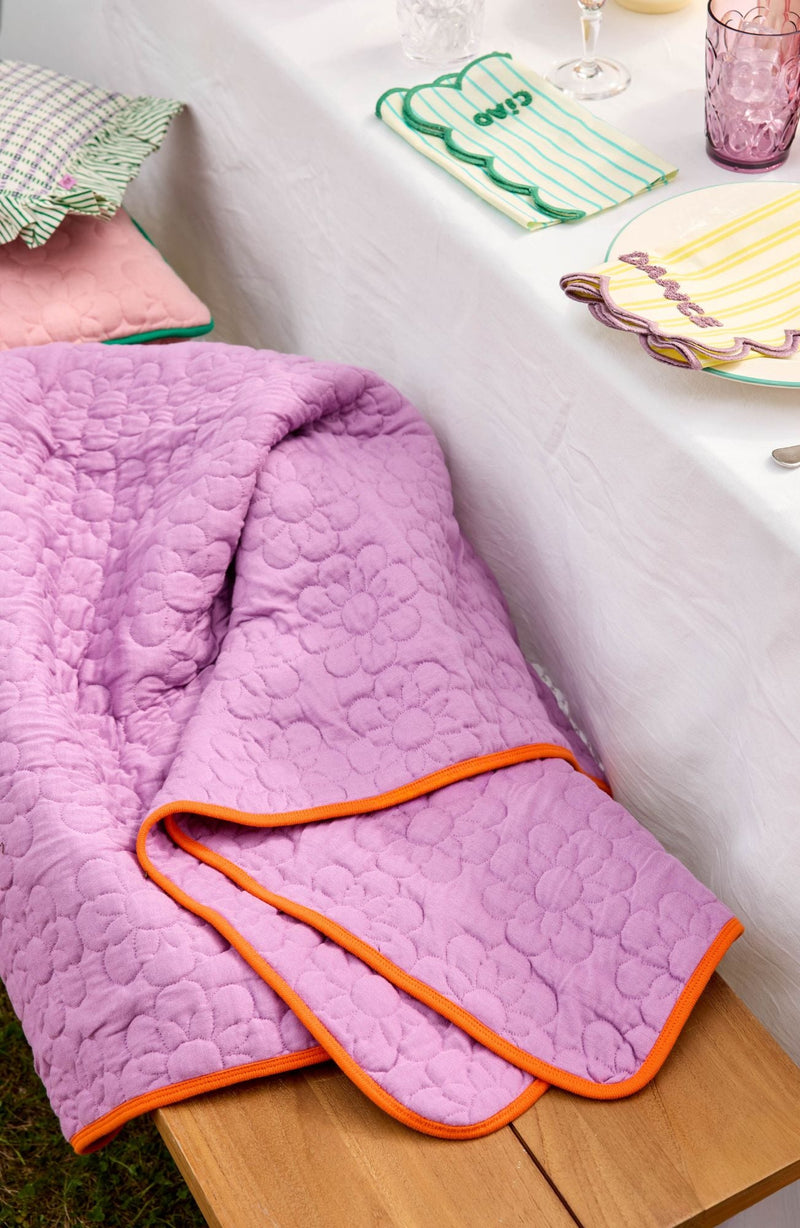 Cotton Blanket - Purple