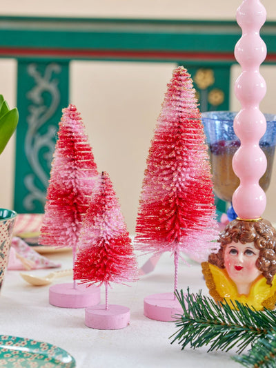 Kerstboom - Rood - Set van 3