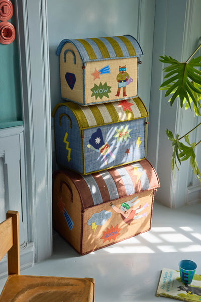 Raffia Storage House - Nature - Hero Theme - Set of 3