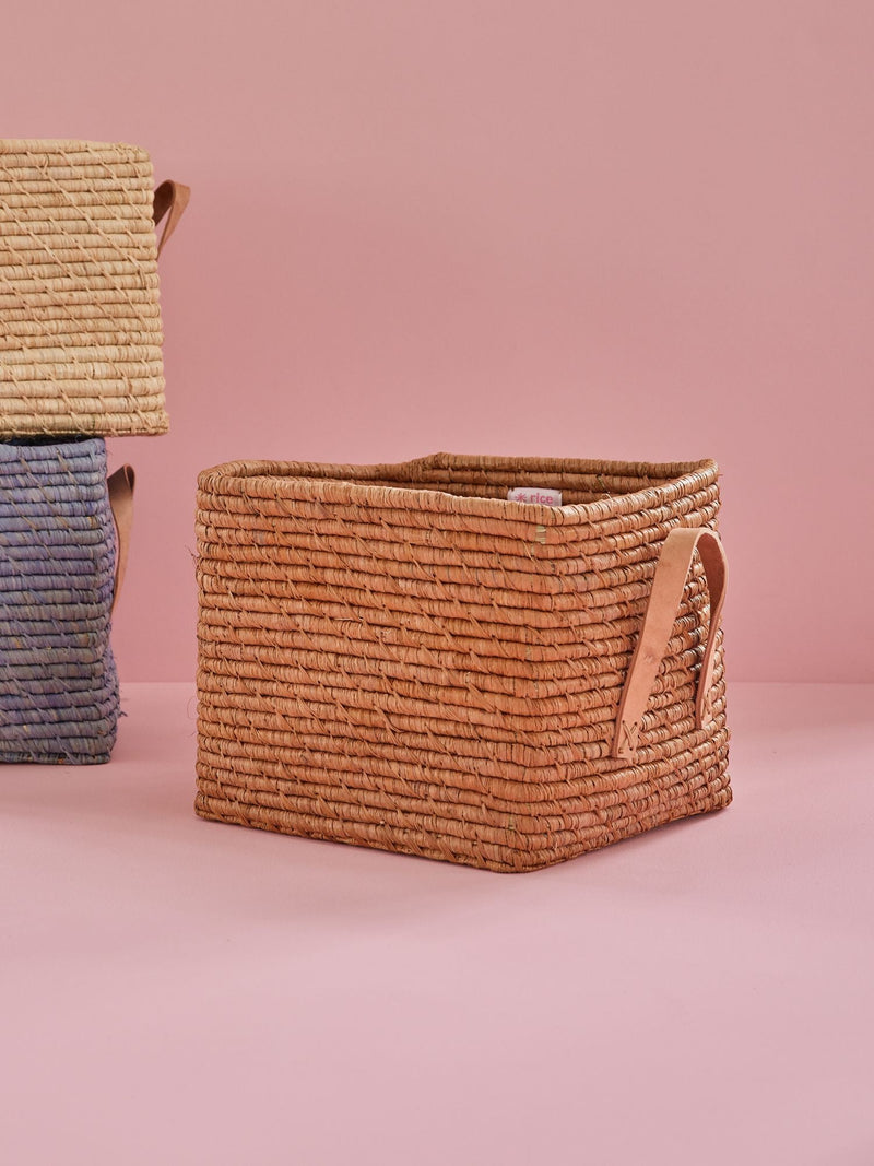 Raffia Aufbewahrungskorb - Tee