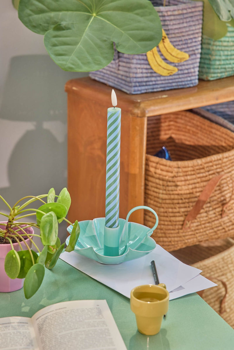 Metal Candle Holder - Mint