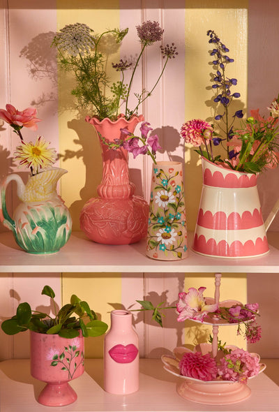 Round Ceramic Vase - Cream