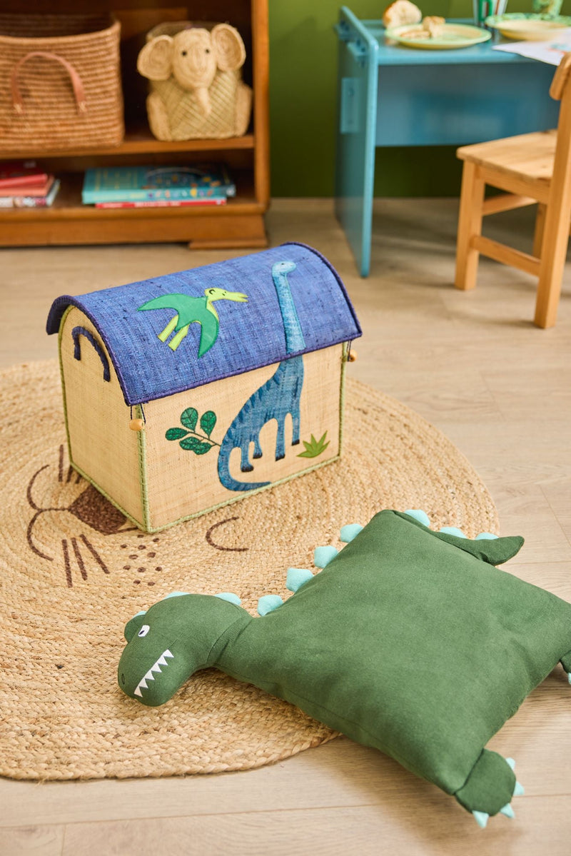 Dinosaurier Baumwolle Kissen - Grün