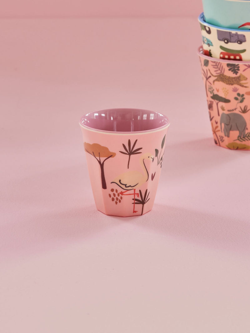 Kleine Kinderbecher - Pink - Pink Jungle Animal Print