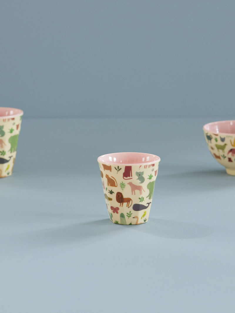 Pequeño Vaso para Niños - Rosa suave - Sweet Jungle Print