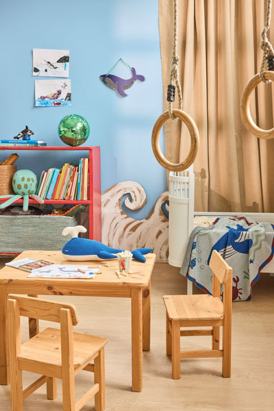 Whale Acrylic Mirror - Blue