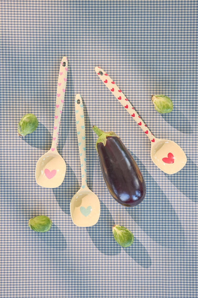 Cooking Spoon - Assorted - Favorite Hearts Prints