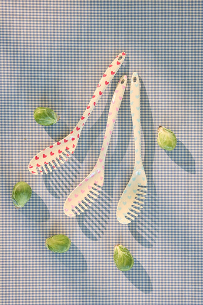 Pasta Spoon - Assorted - Favorite Hearts Prints