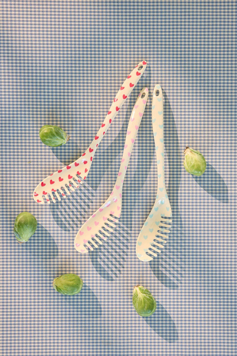 Pasta Spoon - Assorted - Favorite Hearts Prints