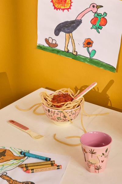 Kleine Kinderschüssel - Koralle - Jungle Print