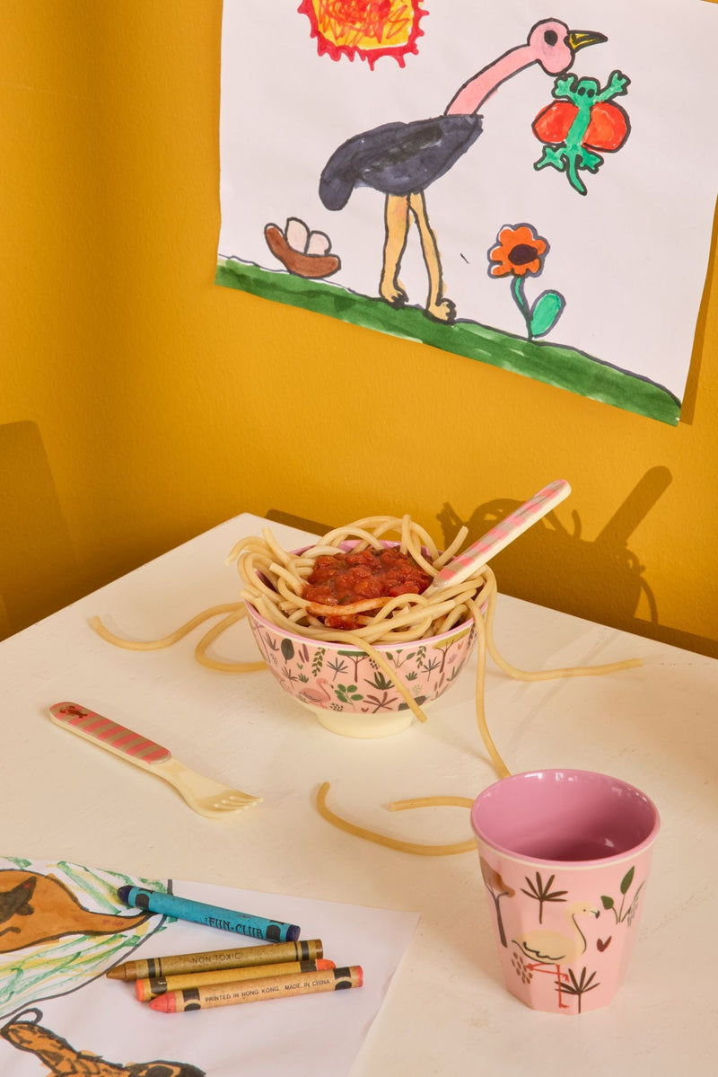 Kleine Kinderschüssel - Koralle - Jungle Print