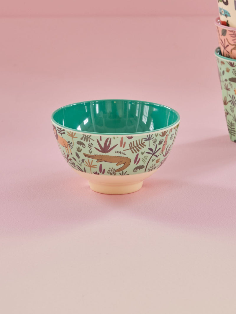 Kleine Kinderschüssel - Grün - Jungle Print