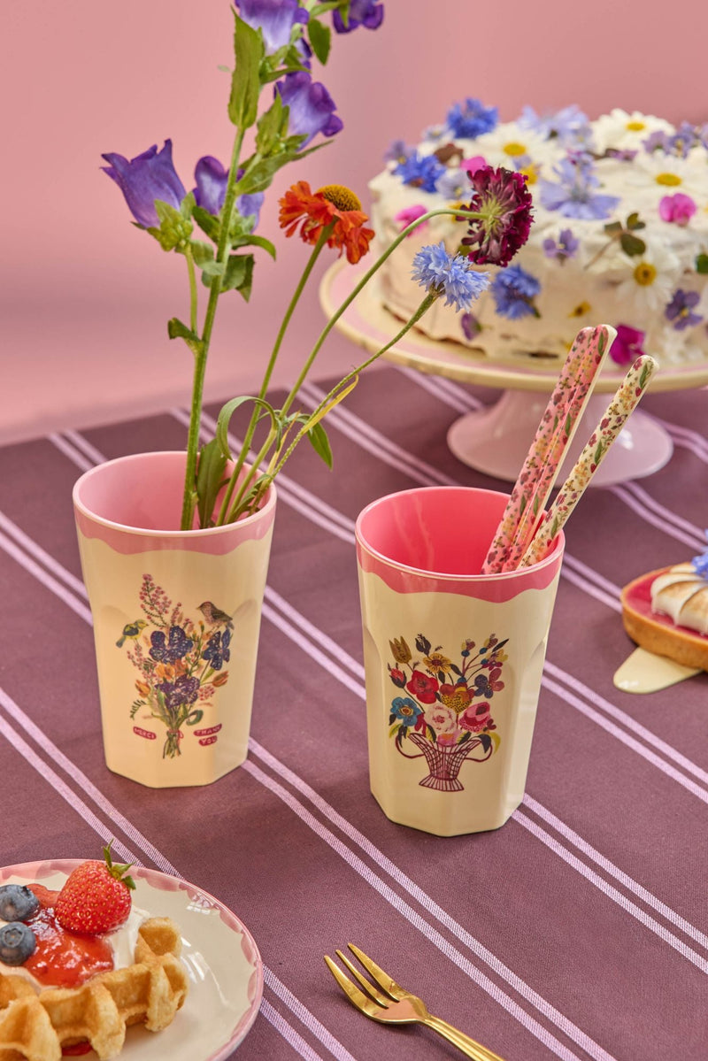 Tall Cup - Pink - Nathalie Lété Vol. 2 Print - 2-pack